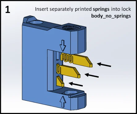 Combination Padlock v2 (Ổ khóa số) - Bản in 3D hoạt động - Image 5