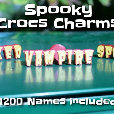 Charm / Jibbitz Halloween trang trí dép Crocs (tùy biến tên riêng)