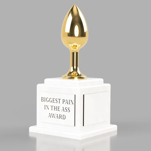 Cúp vinh danh Kẻ phiền phức nhất (Biggest Pain in the Ass Award) 3D - Image 2
