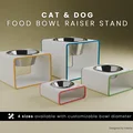 Kệ nâng tô ăn cho mèo & chó, Cat & Dog Food Bowl Raiser Stand (STL/3MF/OBJ) - Thumbnail 1