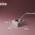 Kệ nâng tô ăn cho mèo & chó, Cat & Dog Food Bowl Raiser Stand (STL/3MF/OBJ) - Thumbnail 2