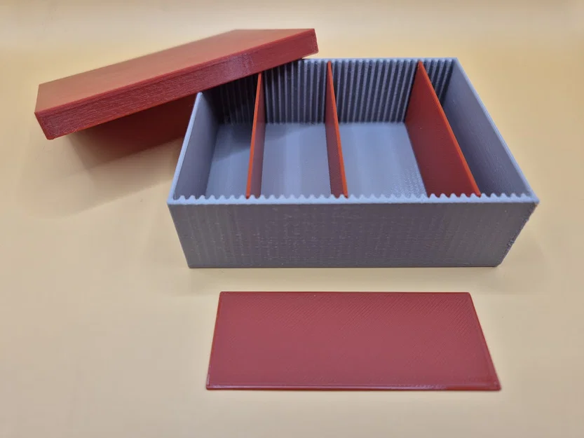 Hộp đa năng in 3D có vách ngăn tùy chỉnh (Adjustable Box) - Image 1