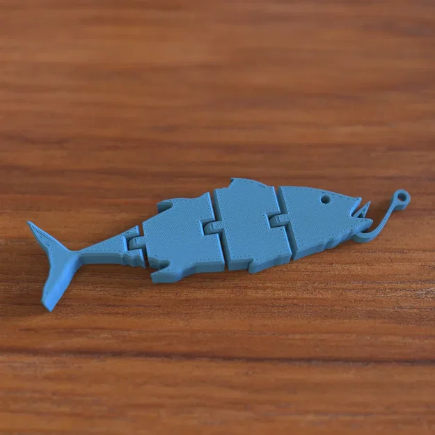 Móc khóa cá ngừ Flexi có móc (Flexi tuna with hook) - Image 1