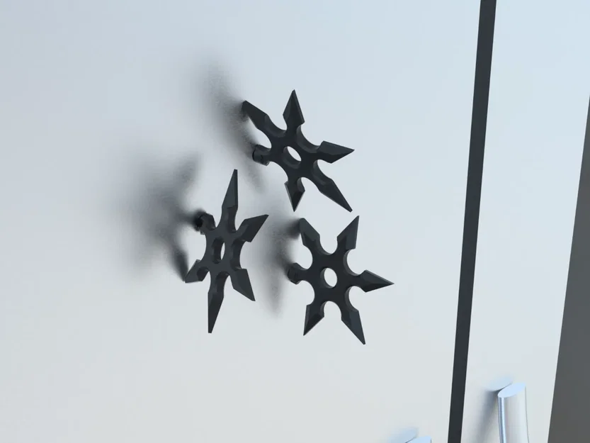 Nam châm tủ lạnh Ninja Shuriken (Shuriken Ninja Fridge Magnet) - Image 1