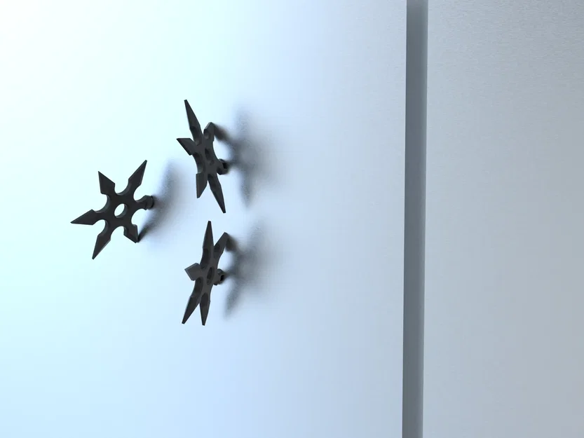 Nam châm tủ lạnh Ninja Shuriken (Shuriken Ninja Fridge Magnet) - Image 2