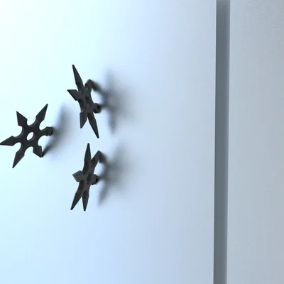 Nam châm tủ lạnh Ninja Shuriken (Shuriken Ninja Fridge Magnet)