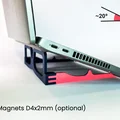 Giá đỡ laptop gập gọn (+ phiên bản nam châm) - Thumbnail 1
