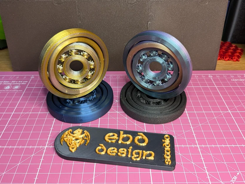 Gyroscopic Fidget Spinner (Con quay hồi chuyển) dễ in 3D - Image 2