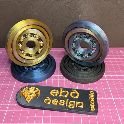 Gyroscopic Fidget Spinner (Con quay hồi chuyển) dễ in 3D