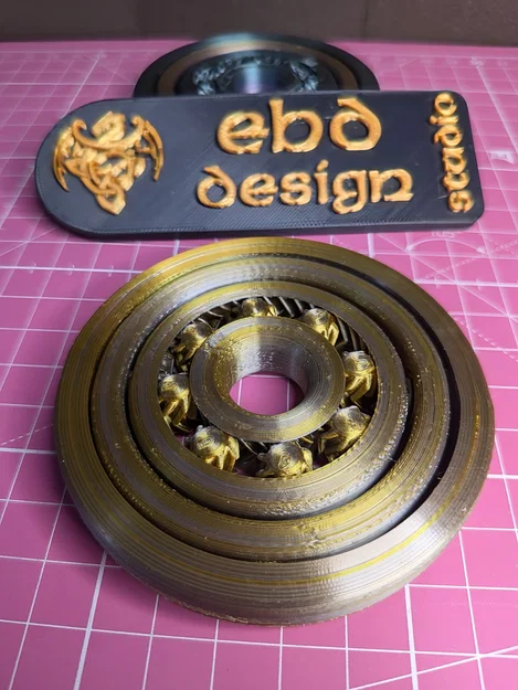 Gyroscopic Fidget Spinner (Con quay hồi chuyển) dễ in 3D - Image 3