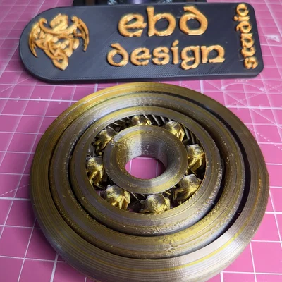 Gyroscopic Fidget Spinner (Con quay hồi chuyển) dễ in 3D