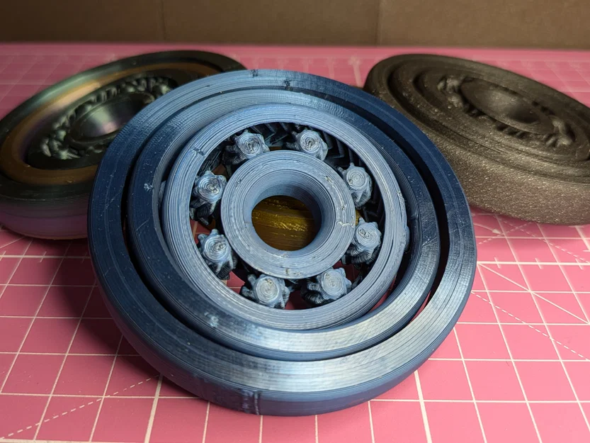 Gyroscopic Fidget Spinner (Con quay hồi chuyển) dễ in 3D - Image 4