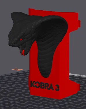 Nắp đậy đầu in Kobra 3 hình đầu rắn trang trí cá tính - Image 1