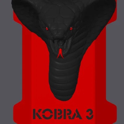 Nắp đậy đầu in Kobra 3 hình đầu rắn trang trí cá tính