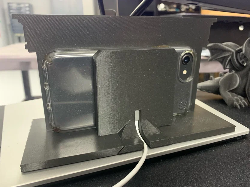 Đế sạc iPhone 8/SE hình lò sưởi trang trí bàn làm việc độc đáo - Image 5