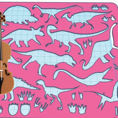 Bộ khuôn vẽ khủng long (Dinosaur Stencil) sáng tạo cho bé