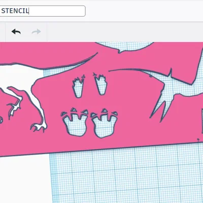 Bộ khuôn vẽ khủng long (Dinosaur Stencil) sáng tạo cho bé