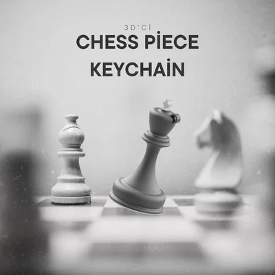 Móc khóa quân cờ Vua (Chess Piece Keychain) in 3D cực chất