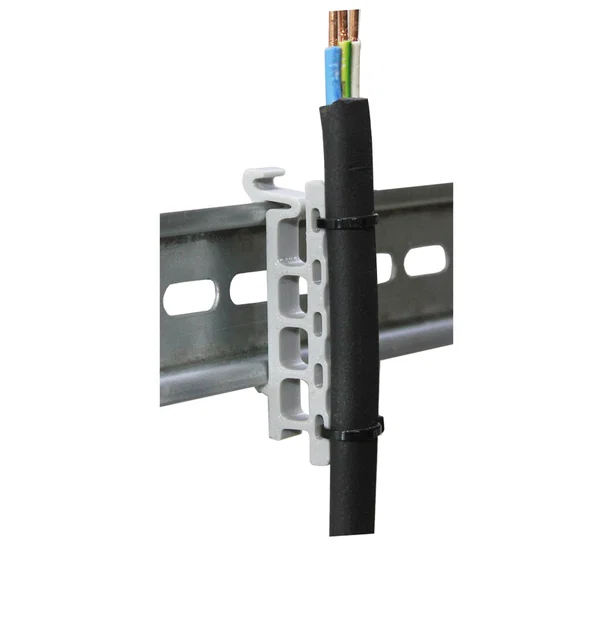 Kẹp giữ dây điện dọc trên thanh DIN Rail - Giải pháp quản lý cáp gọn gàng - Image 1