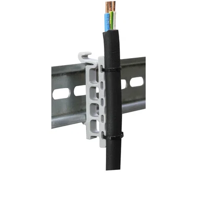 Kẹp giữ dây điện dọc trên thanh DIN Rail - Giải pháp quản lý cáp gọn gàng