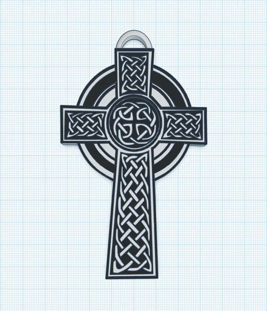 Mặt dây chuyền thánh giá Celtic (Celtic cross pendant) - Image 1