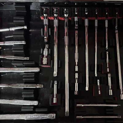 Bộ sắp xếp thanh nối Socket Wrench Extension Organizer