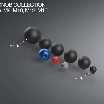 Bộ Ball Knob có lỗ ren M4–M16