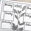 Bullet Journal Days and Months - Czech & English (Template) - Thumbnail 2