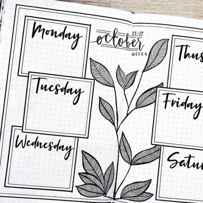 Bullet Journal Days and Months - Czech & English (Template)
