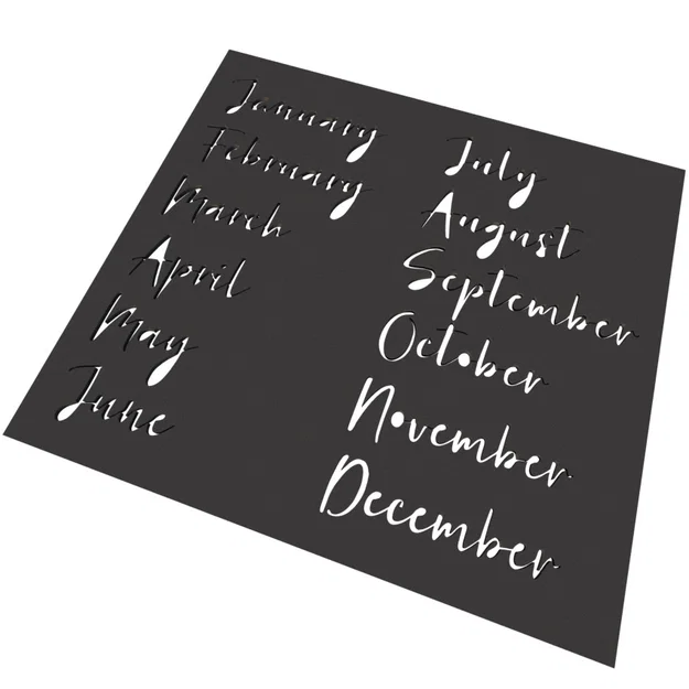 Bullet Journal Days and Months - Czech & English (Template) - Image 5