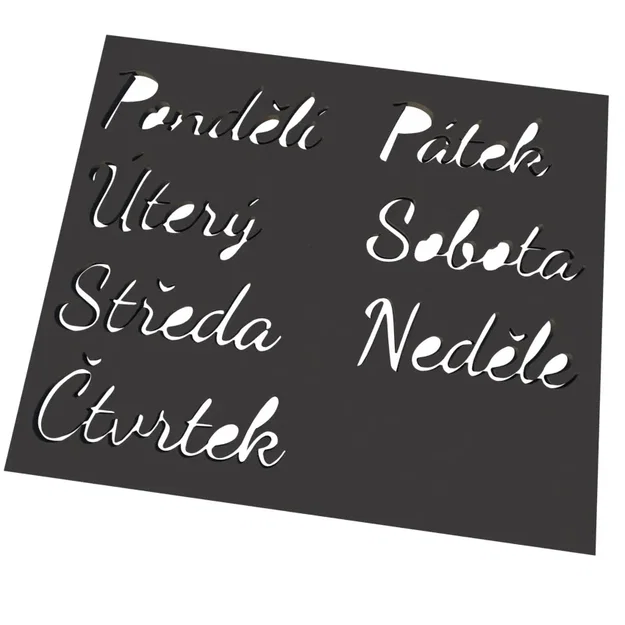 Template Days - tiếng Séc và tiếng Anh - Image 1