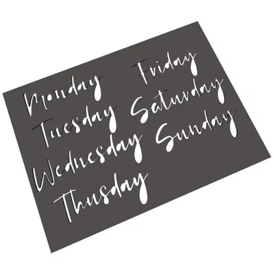 Template Days - tiếng Séc và tiếng Anh