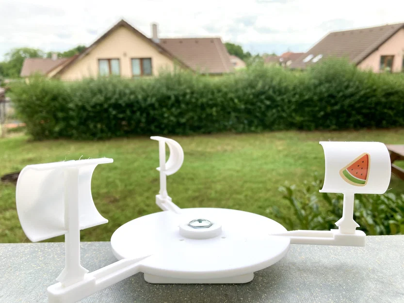 Bệ xoay universal cho Garden Wind Spinner, không cần support - Image 2