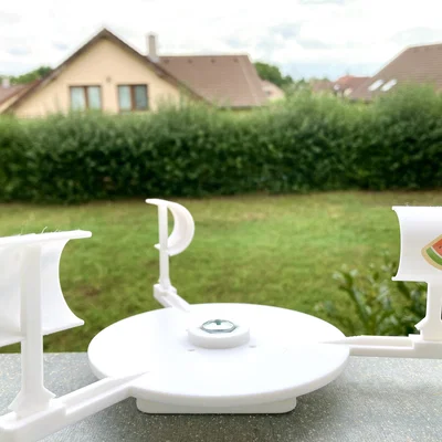 Bệ xoay universal cho Garden Wind Spinner, không cần support