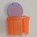 Vòng rổ kèm lưới khớp linh hoạt và bóng rổ airless - Thumbnail 2