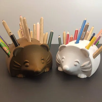 Mô hình nhím cắm bút Crayon Hedgehog đáng yêu cho bàn làm việc