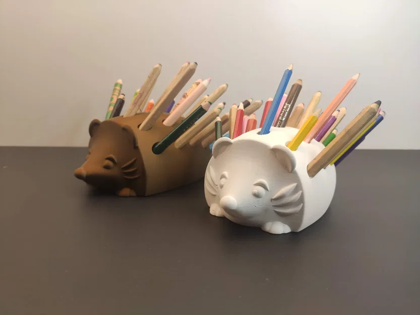 Mô hình nhím cắm bút Crayon Hedgehog đáng yêu cho bàn làm việc - Image 2