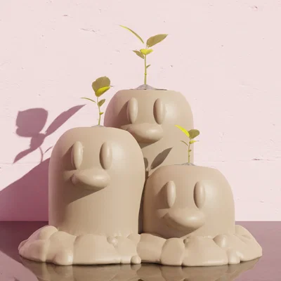 Dugtrio - Chậu Trồng Cây Pokemon