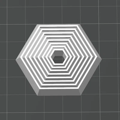 Hexagon Fidget (Phiên bản không có tab móc khóa)