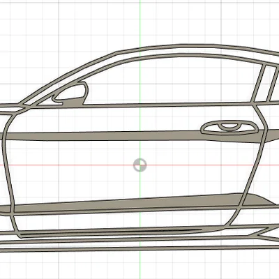 Mô hình Ford Mustang GT 2015 dạng Silhouette độc đáo