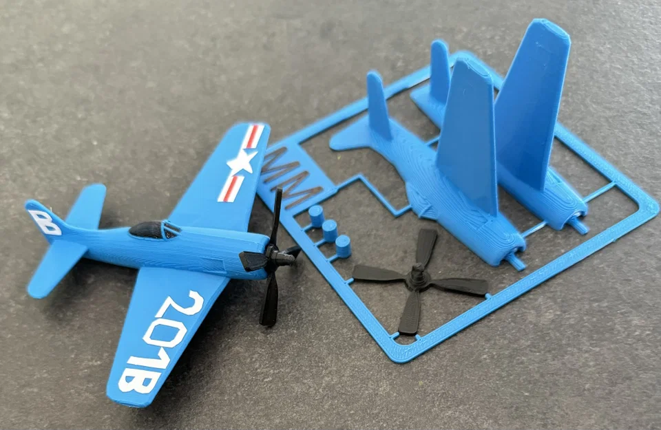 Mô hình lắp ráp máy bay F8F Bearcat (Kit Card) in 3D ấn tượng - Image 2