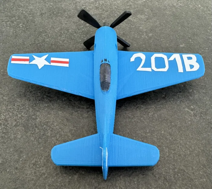 Mô hình lắp ráp máy bay F8F Bearcat (Kit Card) in 3D ấn tượng - Image 8