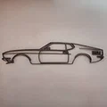 Mô hình treo tường Ford Mustang Mach 1 Silhouette độc đáo - Thumbnail 1
