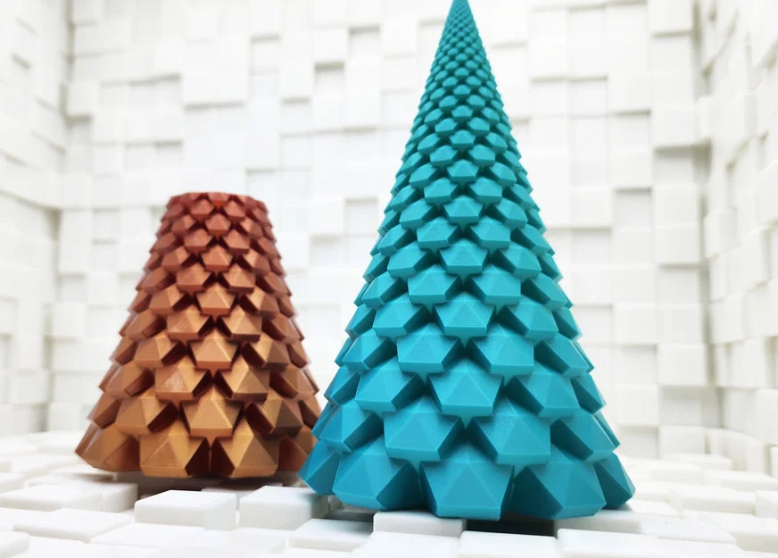 Bộ sưu tập cây thông Noel 3D Vase Mode trang trí độc đáo - Image 10