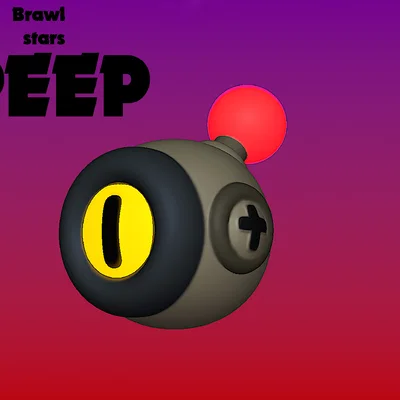 Mô hình 3D Peep từ game Brawl Stars dành cho fan hâm mộ