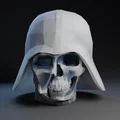 Mô hình đầu lâu Darth Vader phong cách Low Poly cực ngầu - Thumbnail 1