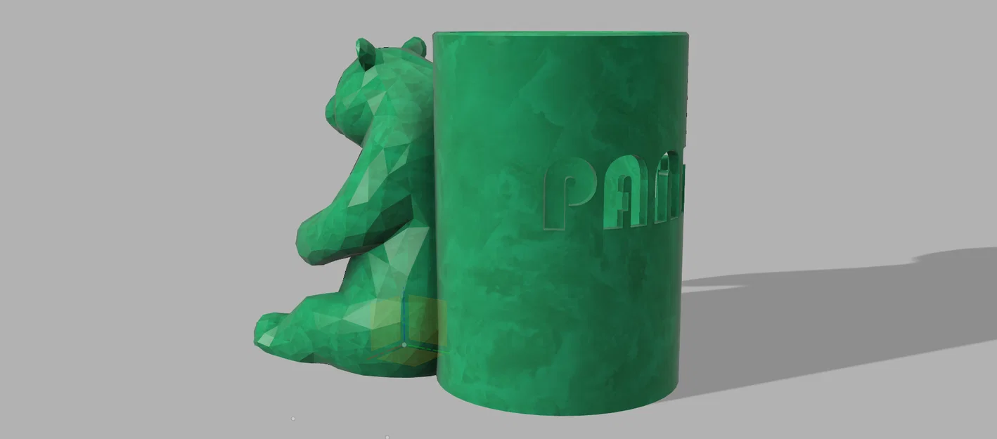 Ống cắm bút hình gấu trúc 3D - Tùy chỉnh dễ dàng với Fusion 360 - Image 4