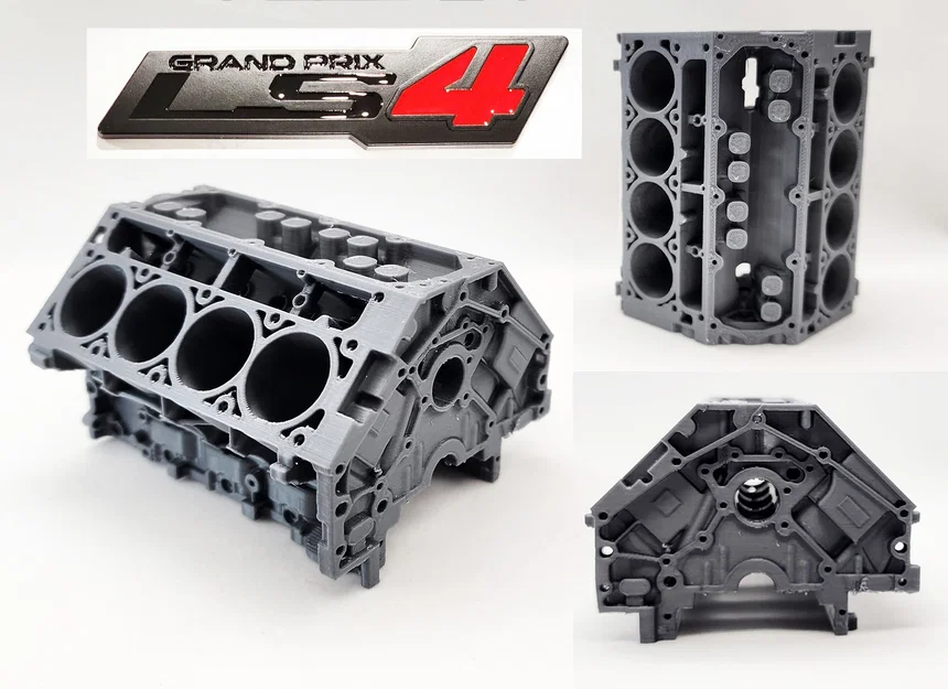 Mô hình khối động cơ V-8 (LS4 Engine Block) trang trí để bàn - Image 1
