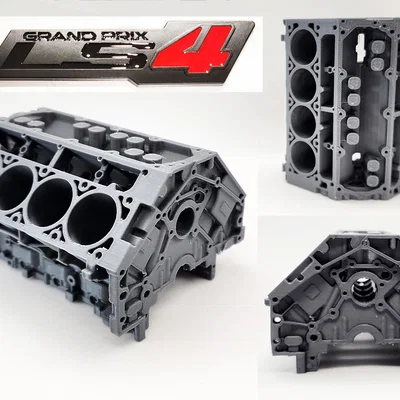 Mô hình khối động cơ V-8 (LS4 Engine Block) trang trí để bàn