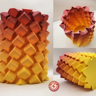 ◇ Bình hoa xoắn ốc Sugar Cube ◇